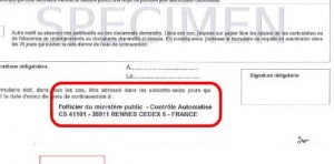 adresse contester une amende